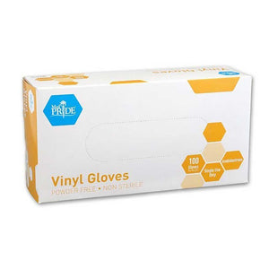 Vinyl Gloves- Case of 10 boxes; 100 pieces per box