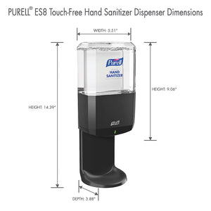 PURELL® ES8 Hand Sanitizer Dispenser Graphite Touch-Free Dispenser for PURELL® ES8 1200 mL Hand Sanitizer Refills